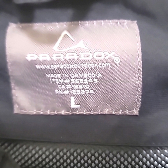 PARADOX WOMEN'S RAIN JACKET WITH  HOODED BLACK  SIZE L - Picture 8 of 8